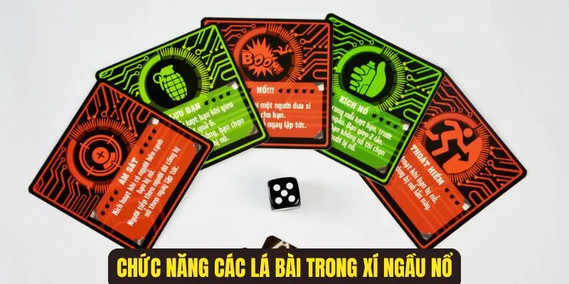Cách Chơi Xí Ngầu Nổ - Phá Đảo Tựa Game Thịnh Hành 2025 3 Những thẻ bài và chức năng hấp dẫn trong trò chơi bom lắc